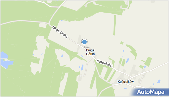 Długa Górka, Długa Górka, mapa Długa Górka