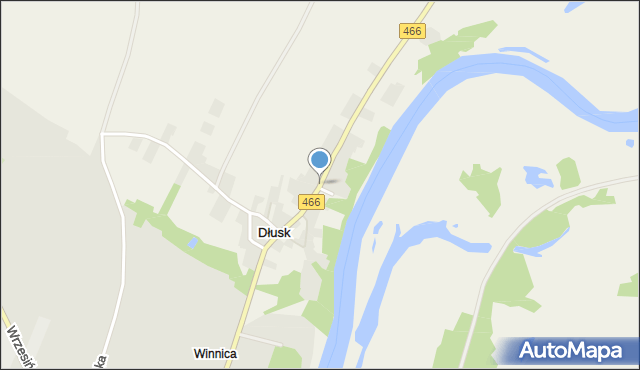 Dłusk, Dłusk, mapa Dłusk