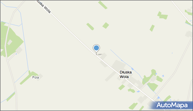 Dłuska Wola, Dłuska Wola, mapa Dłuska Wola