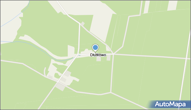 Dłutkowo, Dłutkowo, mapa Dłutkowo