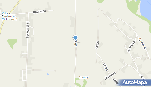 Golasowice, Długa, mapa Golasowice