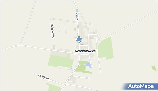 Kondratowice, Długa, mapa Kondratowice