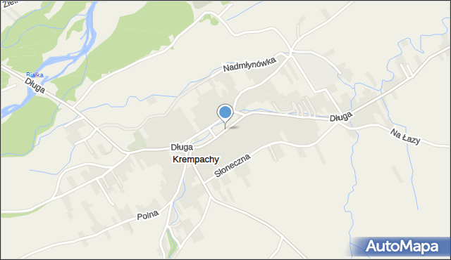 Krempachy, Długa, mapa Krempachy