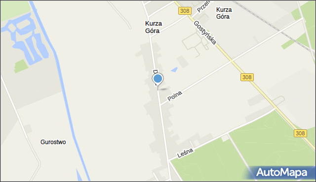 Kurza Góra, Długa, mapa Kurza Góra