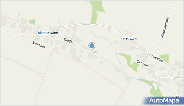 Michałowice gmina Sobótka, Długa, mapa Michałowice gmina Sobótka