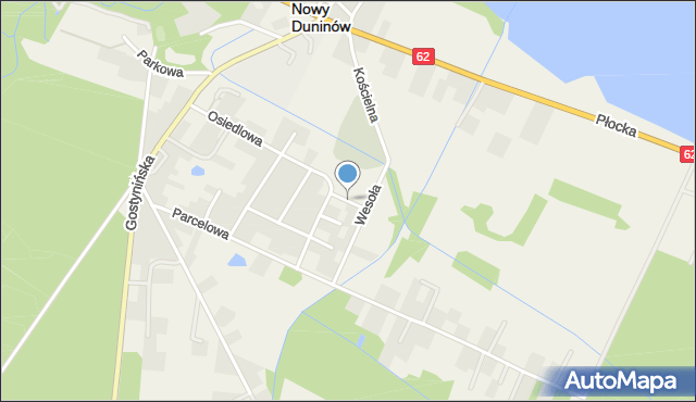 Nowy Duninów, Długa, mapa Nowy Duninów