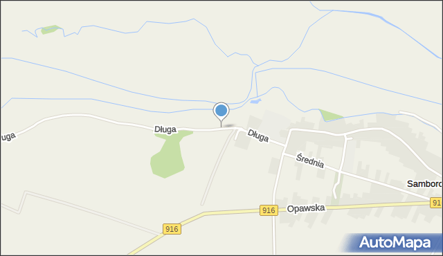 Samborowice gmina Pietrowice Wielkie, Długa, mapa Samborowice gmina Pietrowice Wielkie