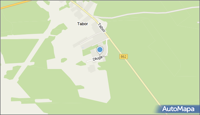 Tabor, Długa, mapa Tabor