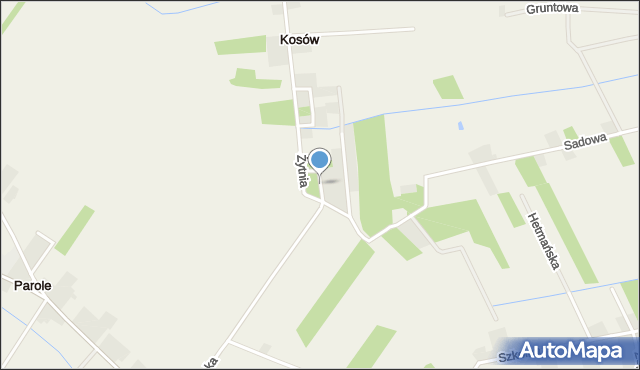 Kosów gmina Lesznowola, Dmuchawców, mapa Kosów gmina Lesznowola