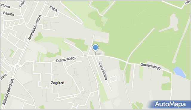 Sosnowiec, Dmowskiego Romana, mapa Sosnowca