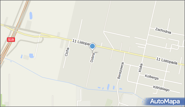 Bielsk Podlaski, Dobra, mapa Bielsk Podlaski
