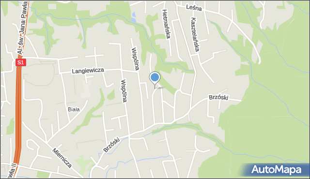 Bielsko-Biała, Dobrego Dnia, mapa Bielsko-Białej