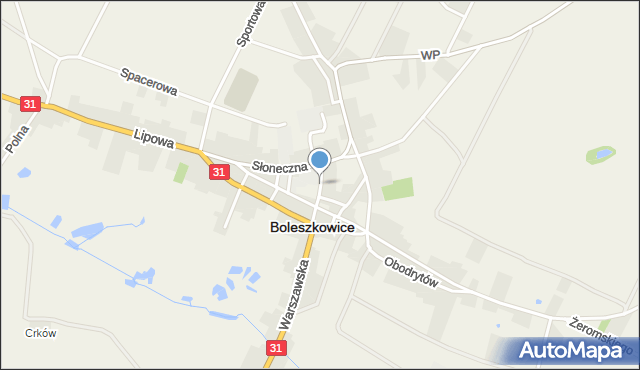 Boleszkowice powiat myśliborski, Domańskiego Bolesława, mapa Boleszkowice powiat myśliborski