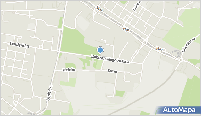 Bydgoszcz, Dobrzańskiego-Hubala Henryka, mjr., mapa Bydgoszczy