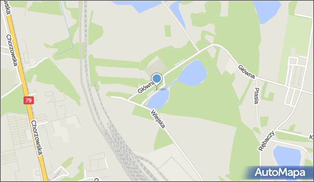 Chorzów, Dolina Górnika, mapa Chorzów