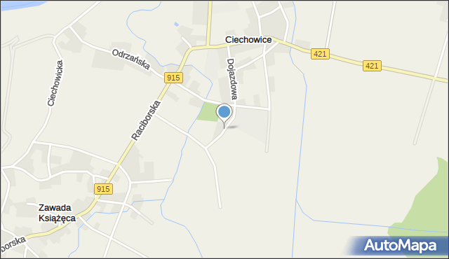 Ciechowice, Dojazdowa, mapa Ciechowice