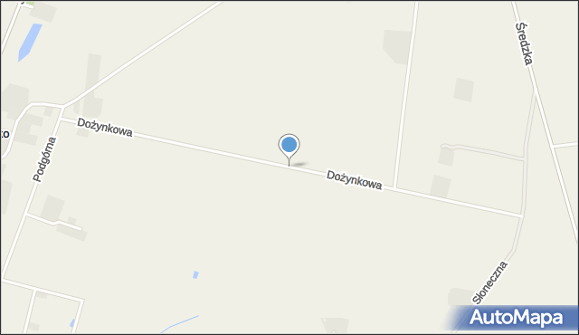 Czerlejnko, Dożynkowa, mapa Czerlejnko