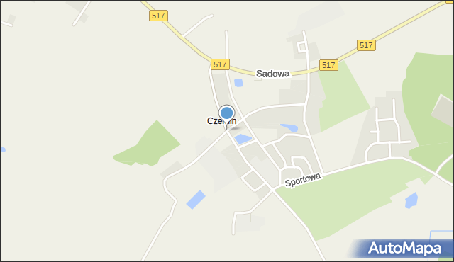 Czernin gmina Sztum, Donimirskich, mapa Czernin gmina Sztum