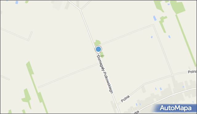 Dąbrówka-Stany, Domagały-Polkowskiego Wacława, kpt., mapa Dąbrówka-Stany