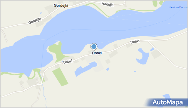 Dobki gmina Olecko, Dobki, mapa Dobki gmina Olecko