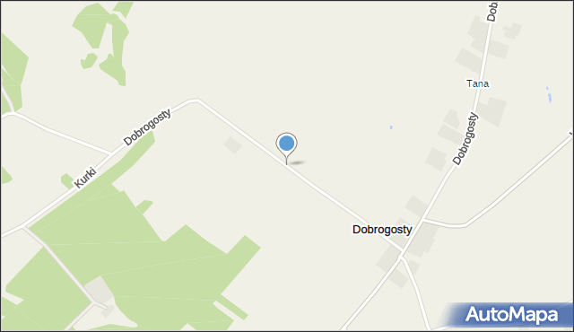 Dobrogosty gmina Dzierzgowo, Dobrogosty, mapa Dobrogosty gmina Dzierzgowo