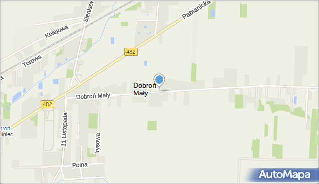 Dobroń Mały, Dobroń Mały, mapa Dobroń Mały