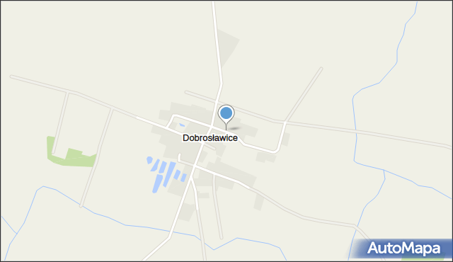 Dobrosławice gmina Żmigród, Dobrosławice, mapa Dobrosławice gmina Żmigród