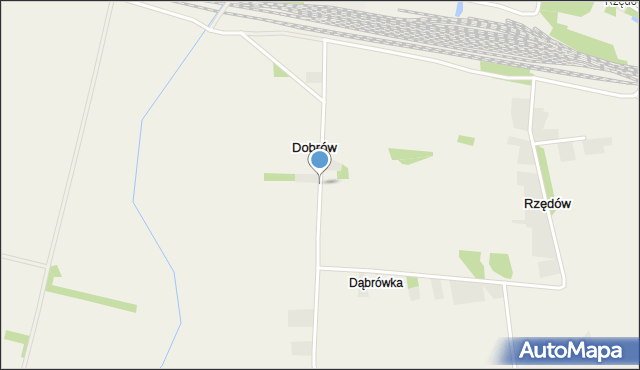 Dobrów gmina Tuczępy, Dobrów, mapa Dobrów gmina Tuczępy