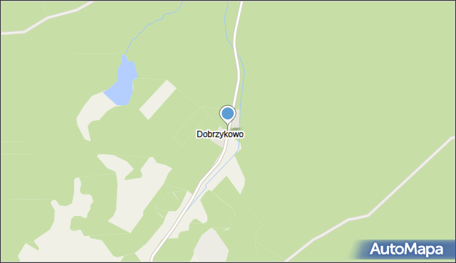 Dobrzykowo gmina Dębnica Kaszubska, Dobrzykowo, mapa Dobrzykowo gmina Dębnica Kaszubska