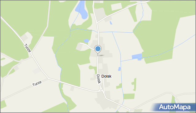 Dolsk gmina Dębno, Dolsk, mapa Dolsk gmina Dębno