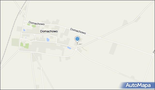 Domachowo gmina Krobia, Domachowo, mapa Domachowo gmina Krobia