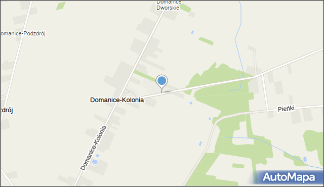 Domanice-Kolonia, Domanice-Kolonia, mapa Domanice-Kolonia