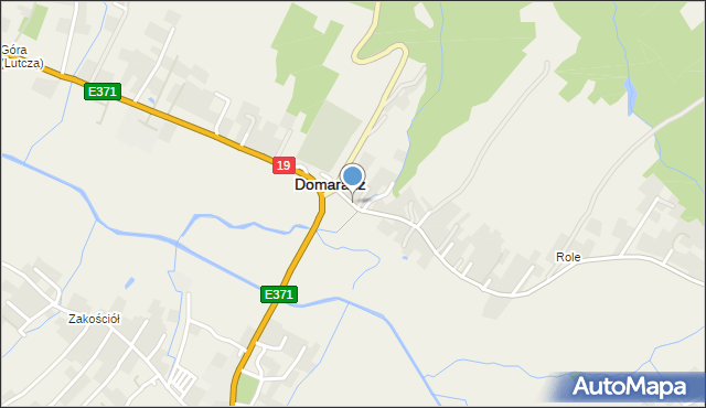 Domaradz powiat brzozowski, Domaradz, mapa Domaradz powiat brzozowski