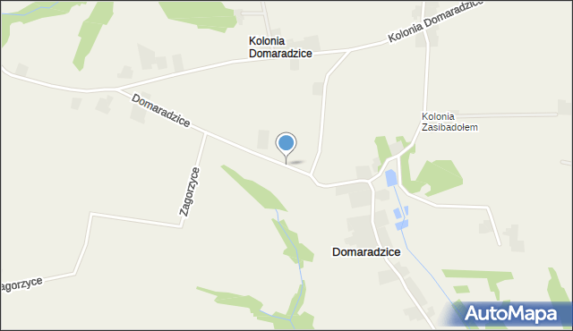 Domaradzice gmina Bogoria, Domaradzice, mapa Domaradzice gmina Bogoria