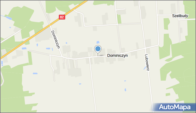 Dominiczyn, Dominiczyn, mapa Dominiczyn