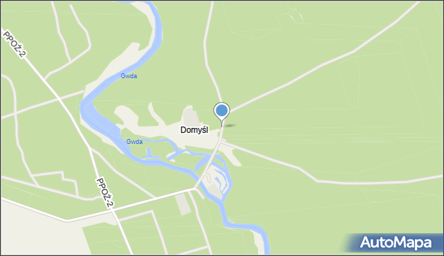 Domyśl, Domyśl, mapa Domyśl