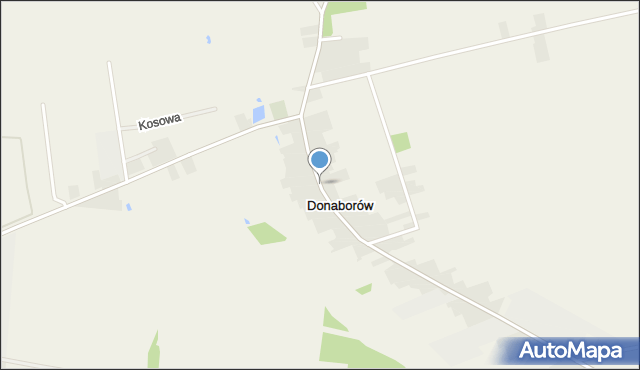 Donaborów, Donaborów, mapa Donaborów