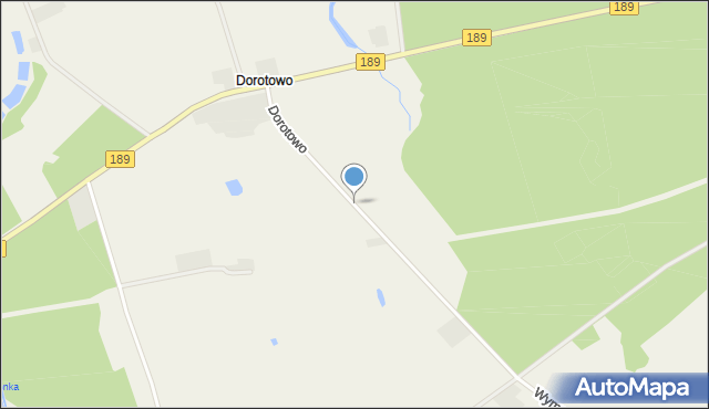 Dorotowo gmina Więcbork, Dorotowo, mapa Dorotowo gmina Więcbork