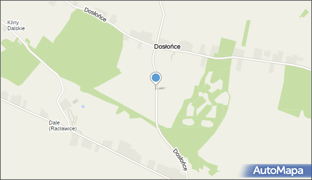 Dosłońce, Dosłońce, mapa Dosłońce