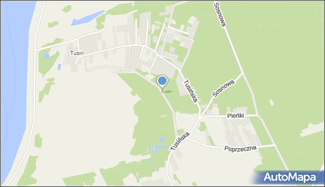 Gąsiorowo gmina Serock, Dolna, mapa Gąsiorowo gmina Serock