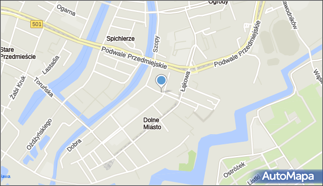 Gdańsk, Dolna, mapa Gdańska
