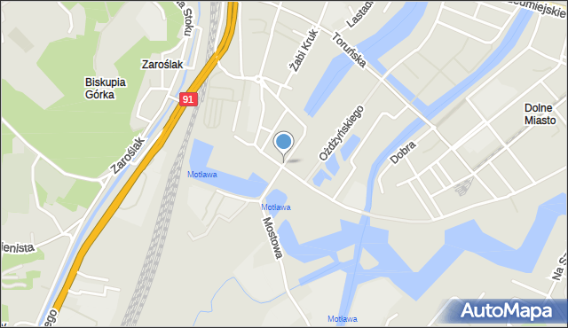 Gdańsk, Dolna Brama, mapa Gdańska