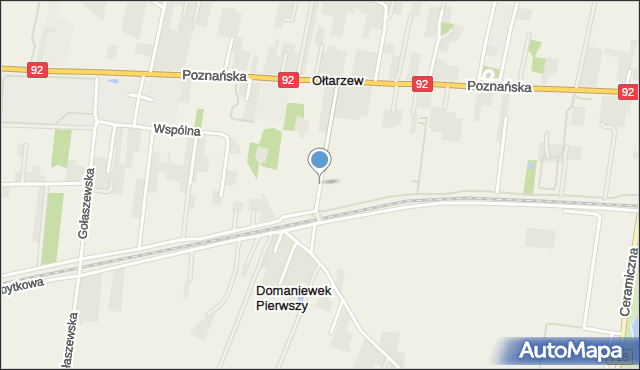 Gołaszew, Domaniewska, mapa Gołaszew