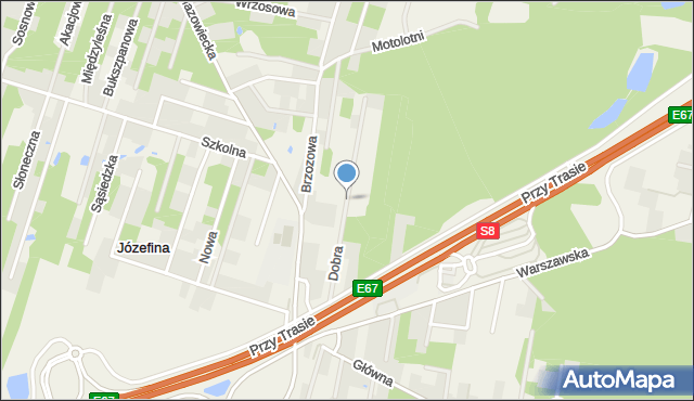 Huta Żabiowolska, Dobra, mapa Huta Żabiowolska