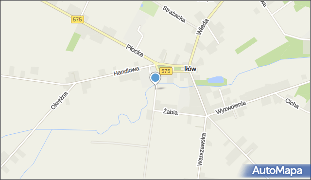 Iłów, Dolna, mapa Iłów