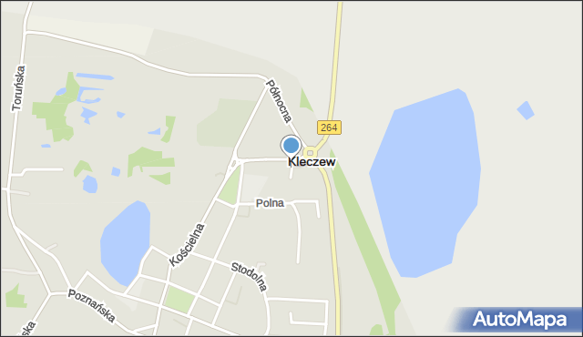 Kleczew, Dożynkowa, mapa Kleczew