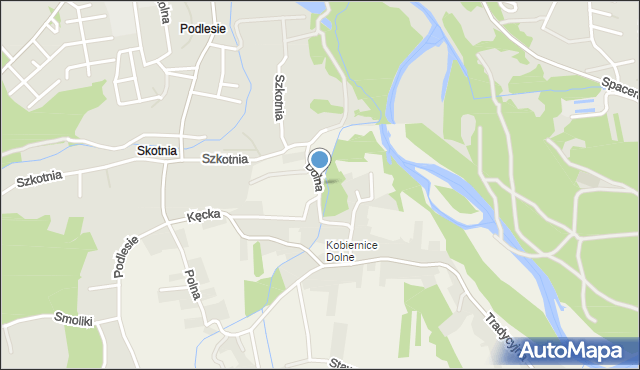 Kobiernice, Dolna, mapa Kobiernice