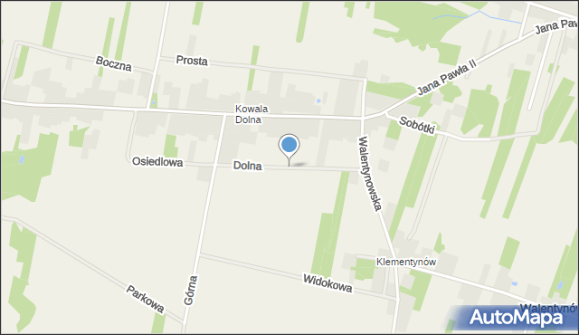 Kowala-Stępocina, Dolna, mapa Kowala-Stępocina