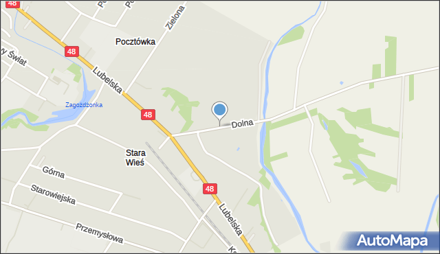 Kozienice, Dolna, mapa Kozienice