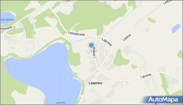 Lewinko, Dolna, mapa Lewinko